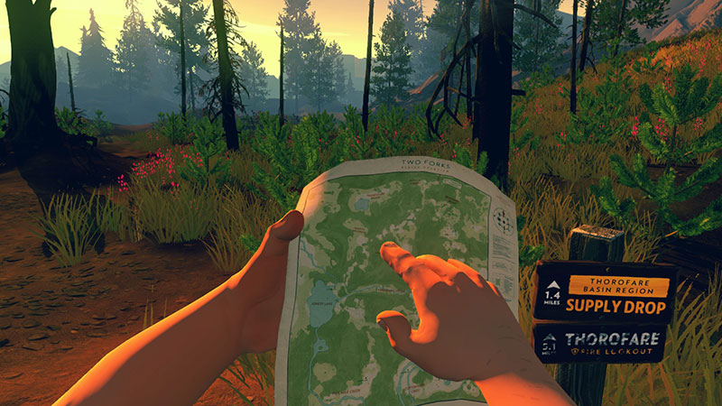 The map looks vast and impressive, but the game’s world is surprisingly linear